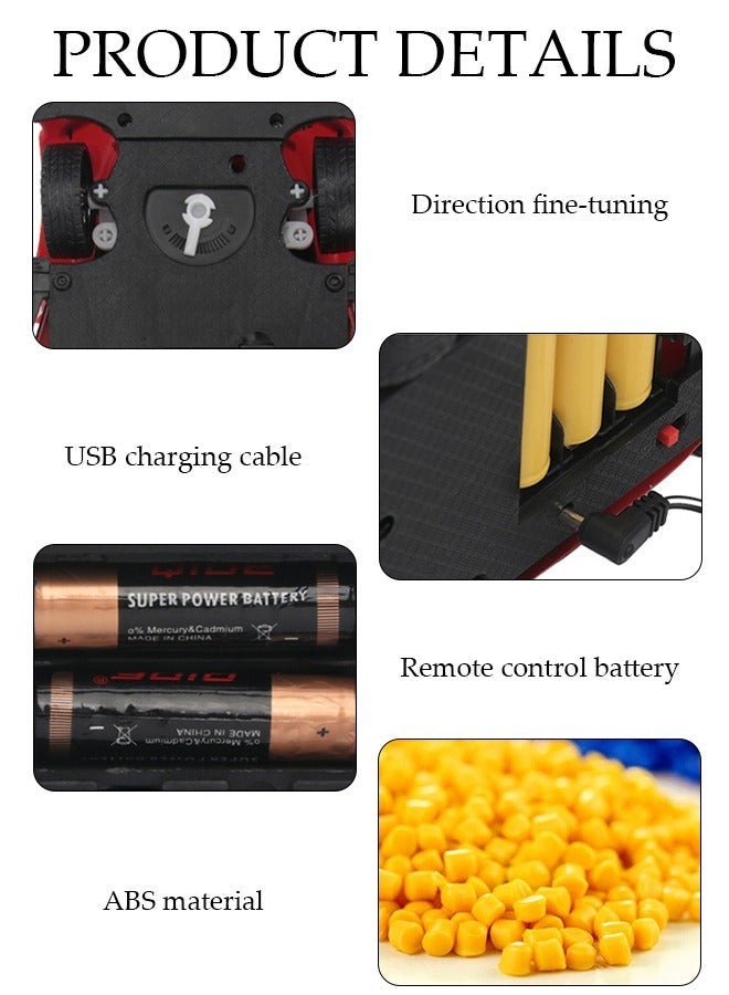 DUNISO Remote Control High Speed Drift Bugatti Car Rechargeable Remote Control Electric Sports Racing Toy Car Realistic Model Car with LED Lights, Suitable for Children, Girls, Boys, Toddlers' Birthday Hobbies Gifts - Image 4