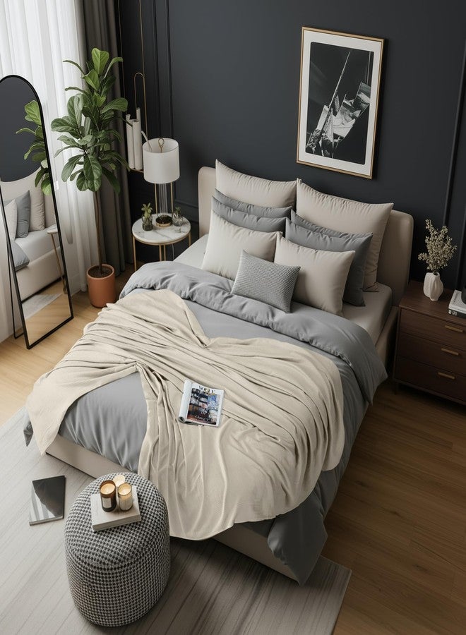 Utopia Bedding Khaki Waffle Blanket Queen Size Soft Lightweight Breathable Cotton Blend Bed Blanket for All Seasons Luxury Throws for Bed Couch and Sofa - Image 2