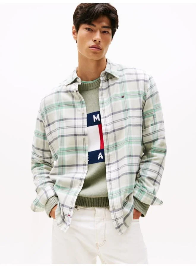 TOMMY JEANS Regular Fit Check Flannel Shirt