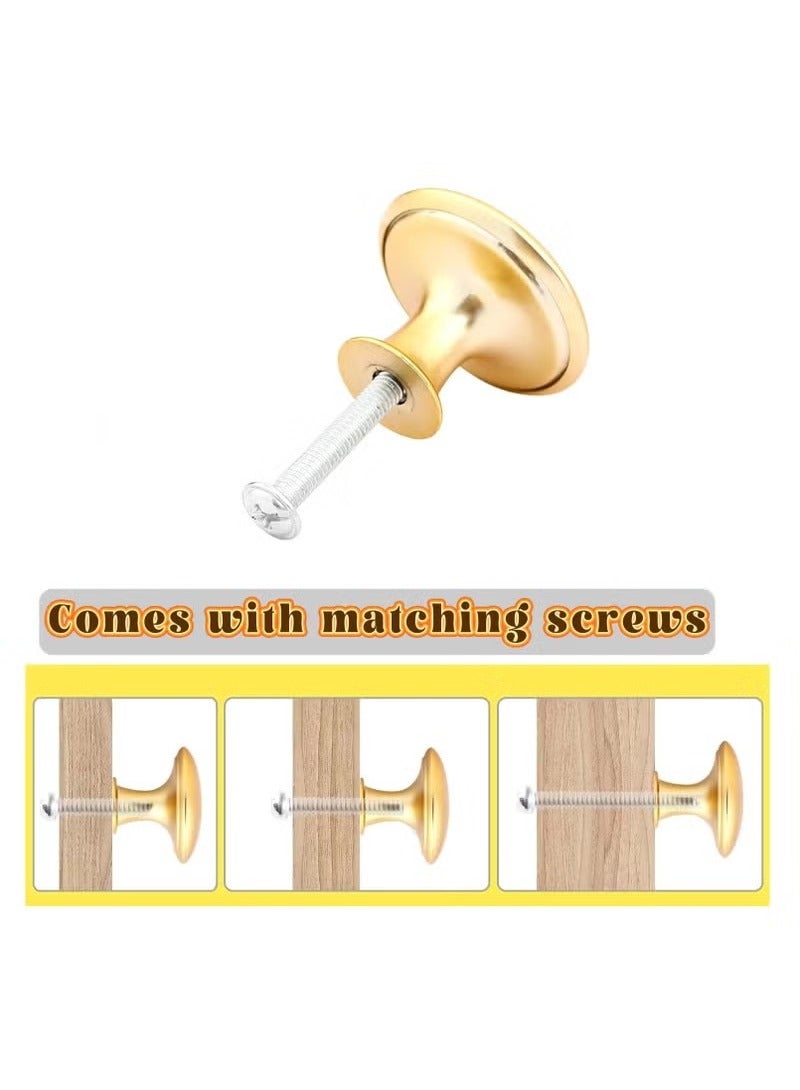 6 Pack Exquisite Design Round Antique Gold Dust Kitchen Cabinet Handles Cabinet Door Handles Drawer Handles Dresser Handles - Image 2