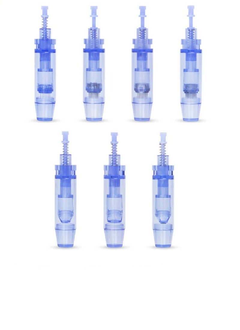 7Pcs Replaceable Round Nano Cartridges for Derma Pen Dr.pen A1-C/A1-W