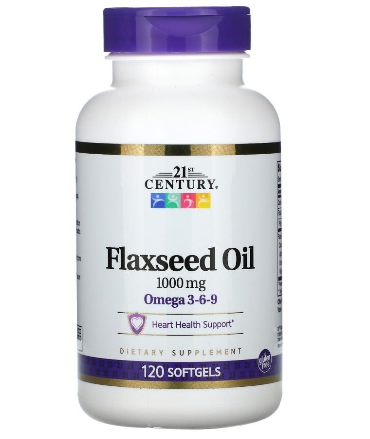 Flaxseed Oil 1000 mg 120 Softgels