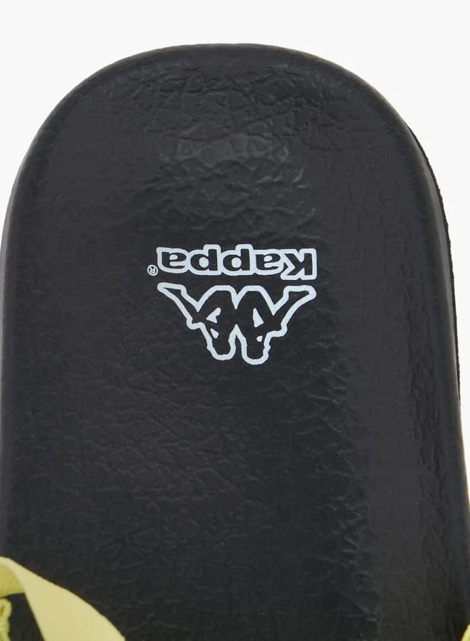Kappa Boys Logo Detail Slides With Elastic Strap