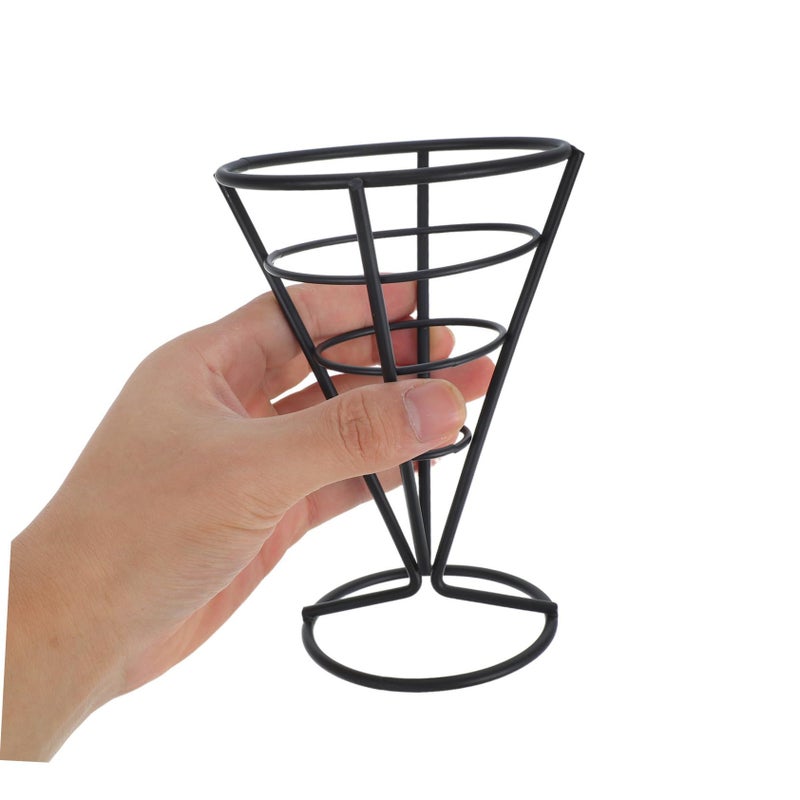 4 Metal French Fry Holder Baskets Sturdy Snack Display for Party Buffets - Image 5