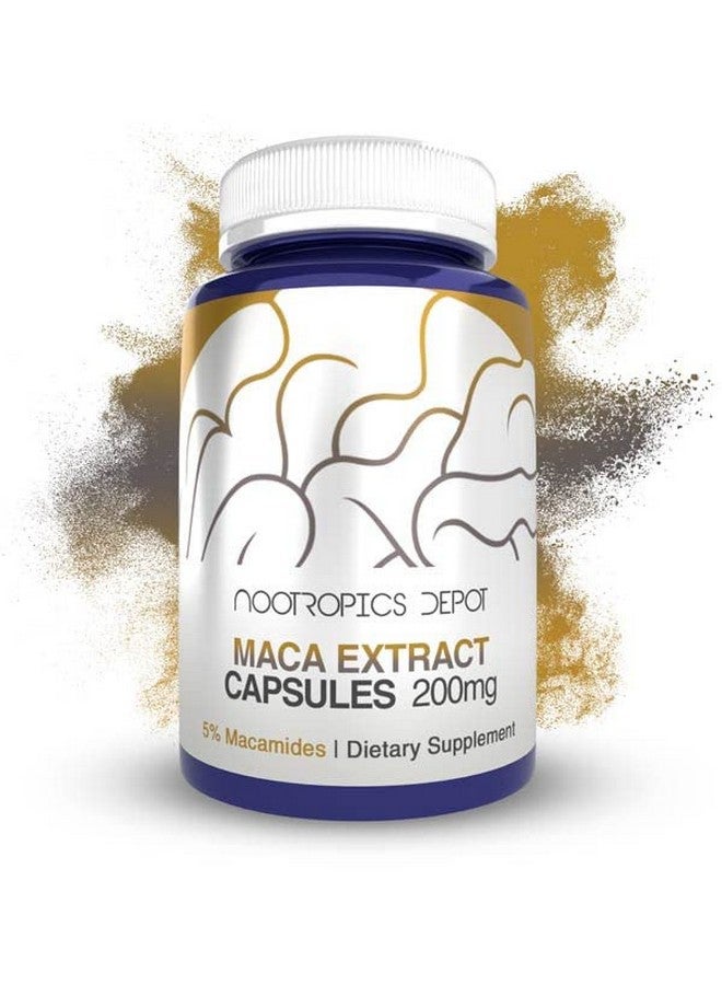 Nootropics Depot Maca Extract Capsules | 5% Macamides | Lepidium meyenii | Mood, Energy, and Vitality | 60 Count - Image 1