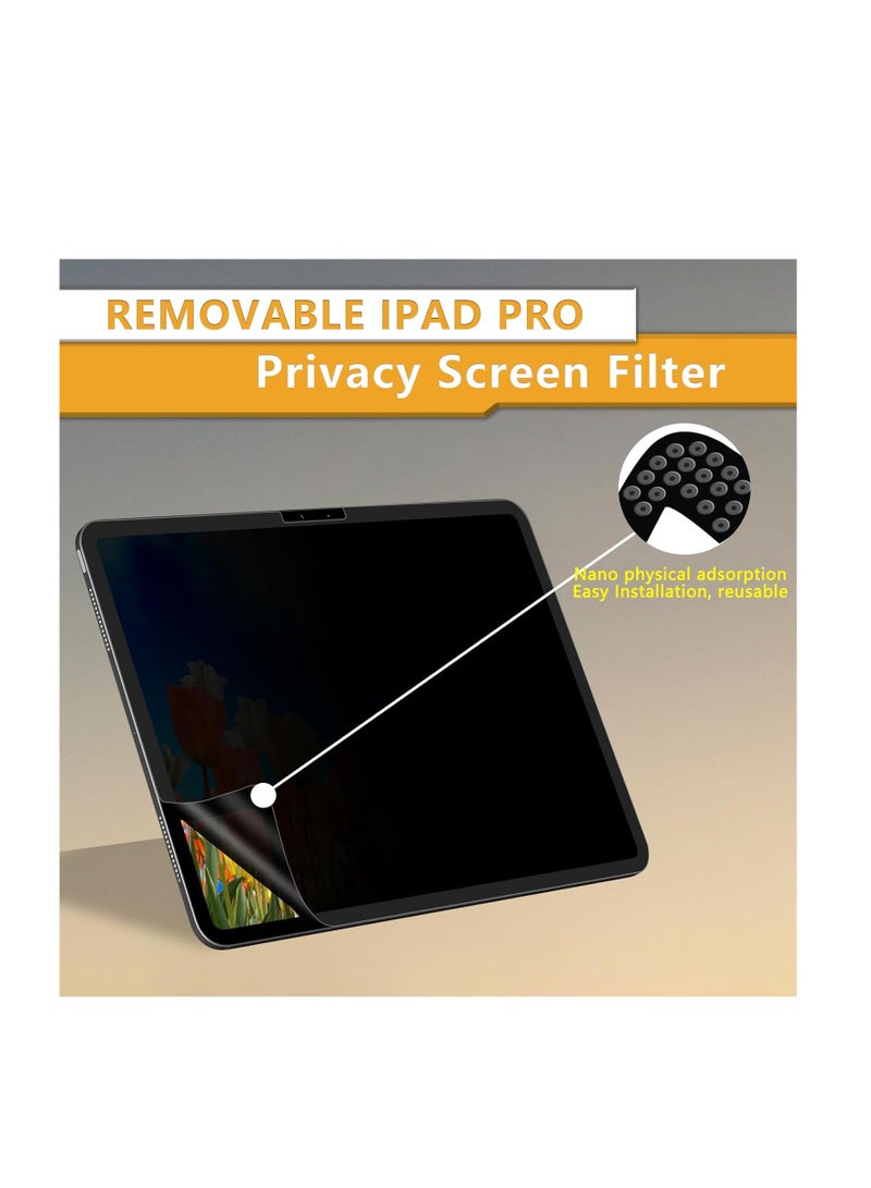Privacy Screen Protector for iPad Pro 11 Inch M5 2025/M4 2024 /iPad Air 11 Inch M3 2025/iPad Air M2 2024 , Nano Detachable 30-Degree Privacy Filter, Reusable u0026 Removable, Matte Finish Anti-Glare, Anti-Scratch, Easy Installation - Image 5