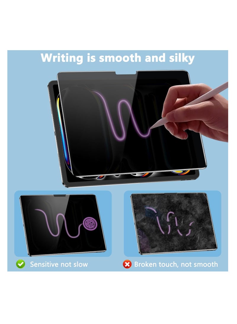 Privacy Screen Protector for iPad Pro 11 Inch M5 2025/M4 2024 /iPad Air 11 Inch M3 2025/iPad Air M2 2024 , Nano Detachable 30-Degree Privacy Filter, Reusable u0026 Removable, Matte Finish Anti-Glare, Anti-Scratch, Easy Installation - Image 1