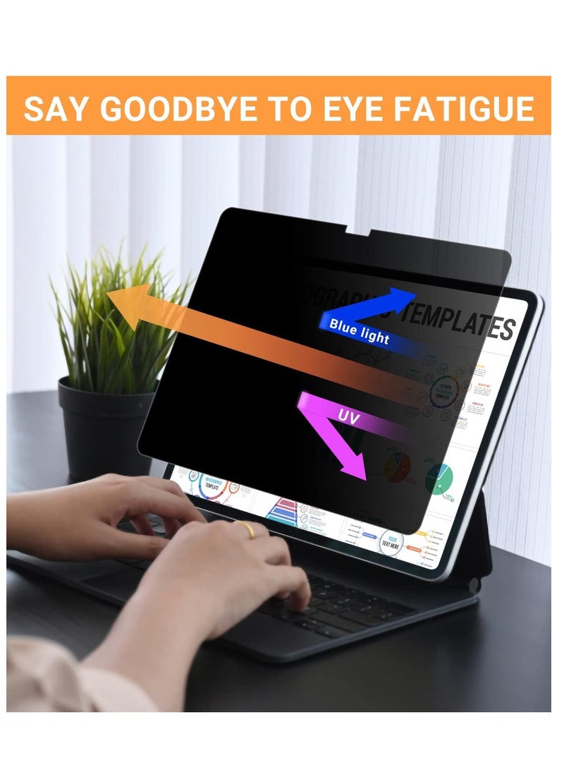Privacy Screen Protector for iPad Pro 11 Inch M5 2025/M4 2024 /iPad Air 11 Inch M3 2025/iPad Air M2 2024 , Nano Detachable 30-Degree Privacy Filter, Reusable u0026 Removable, Matte Finish Anti-Glare, Anti-Scratch, Easy Installation - Image 2