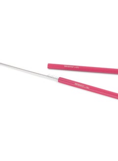 BRIGHTLY LABS Set of 4 Stainless Steel Reusable Metal Drinking Straws with Cleaning Brush - Eco-Friendly, Durable, Hygienic, and Sustainable Alternatives to Plastic Straws  - Image 3