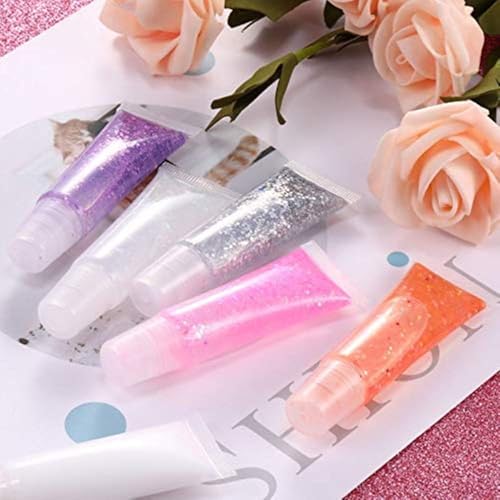 JIAKAI 10ml Mini Clear Refillable Empty Tubes Lip Gloss Balm Container，Soft Tubes Makeup Box，Shampoo Samples Empty Tubes with Screw Cover (20pcs) - Image 5