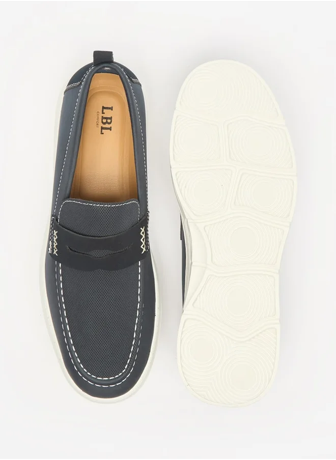 LBL by Shoexpress Men's Textured Slip-On Loafers