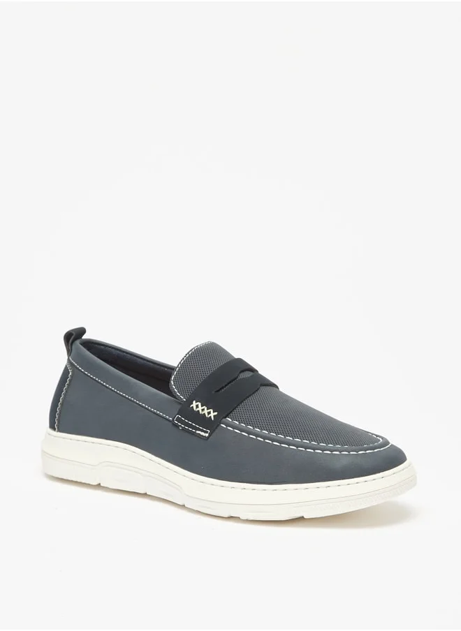 LBL by Shoexpress Men's Textured Slip-On Loafers