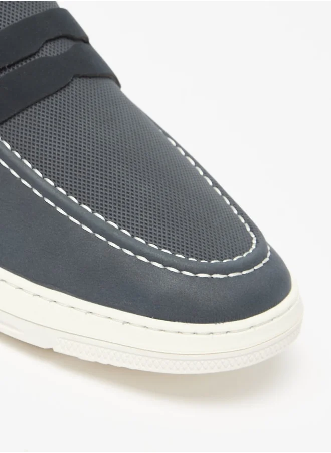 LBL by Shoexpress Men's Textured Slip-On Loafers