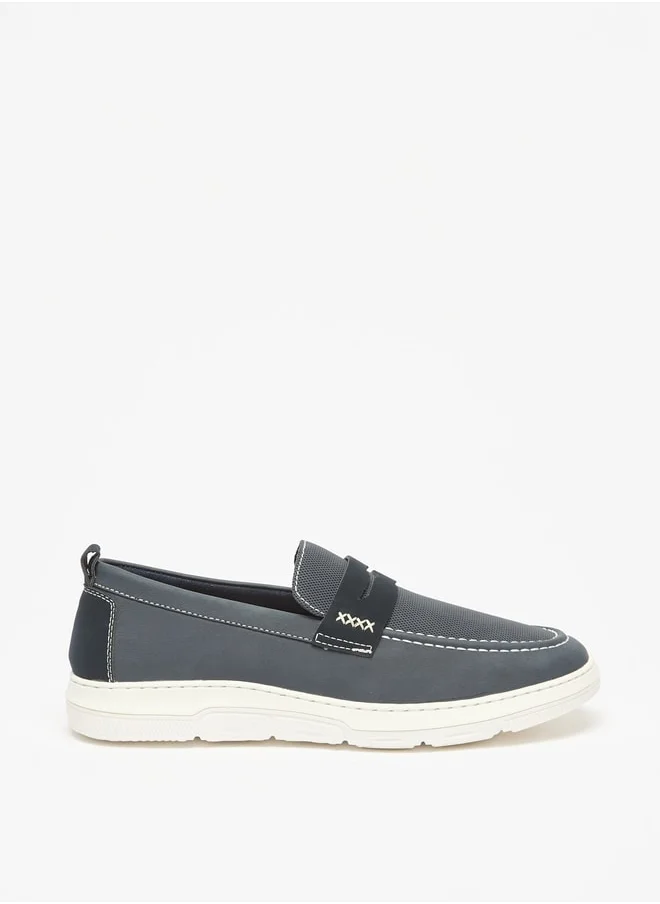 LBL by Shoexpress Men's Textured Slip-On Loafers