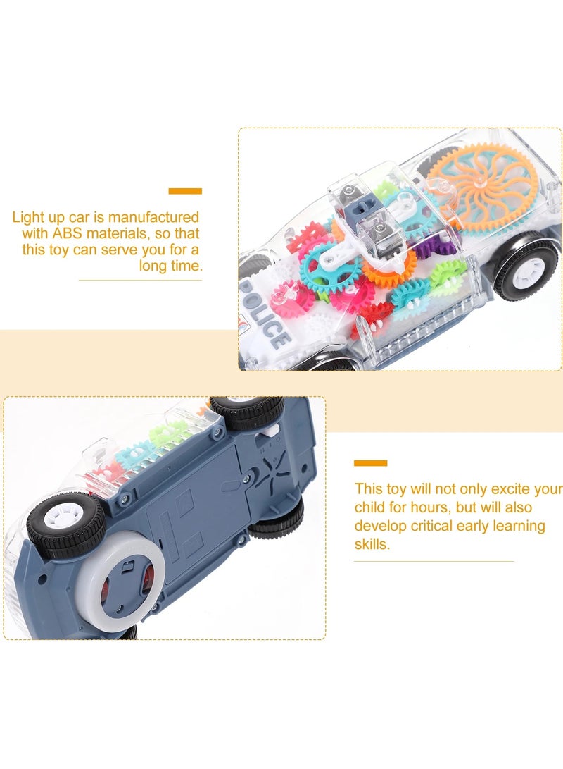 Electric Mechanical Musical Light Police Car Toy - Image 2