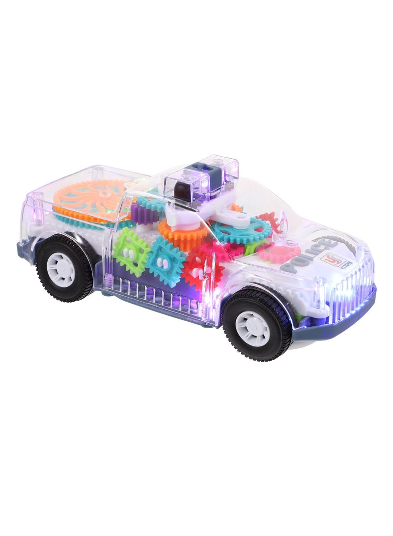 Electric Mechanical Musical Light Police Car Toy - Image 3