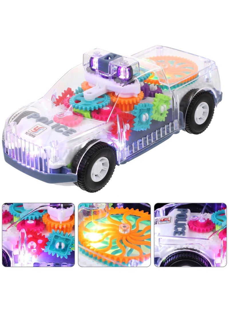 Electric Mechanical Musical Light Police Car Toy - Image 4