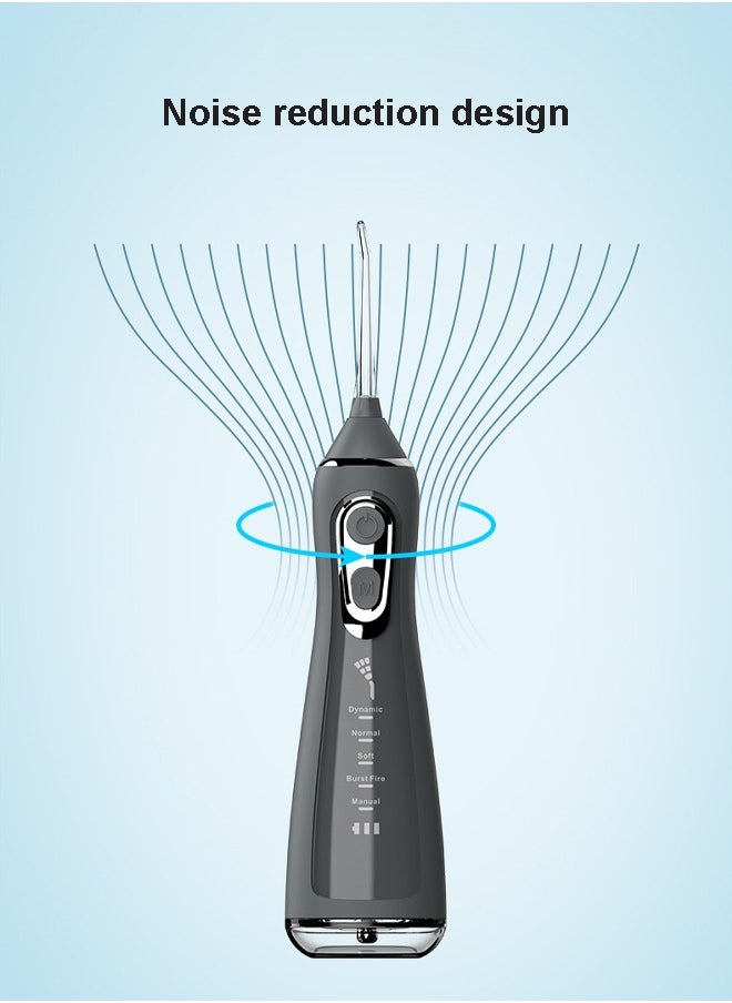 NKX - USB Rechargeable Ultimate Handheld Tooth Beautifier & Calculus Removal Water Flosser with 4 Nozzles - Image 1