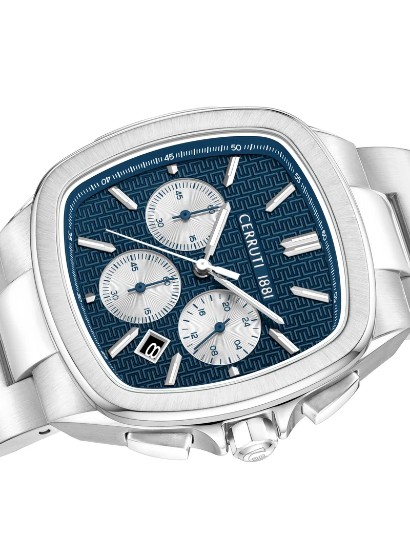 CERRUTI 1881 Casale 42mm Men's Analog Watch with Stainless Steel Bracelet
