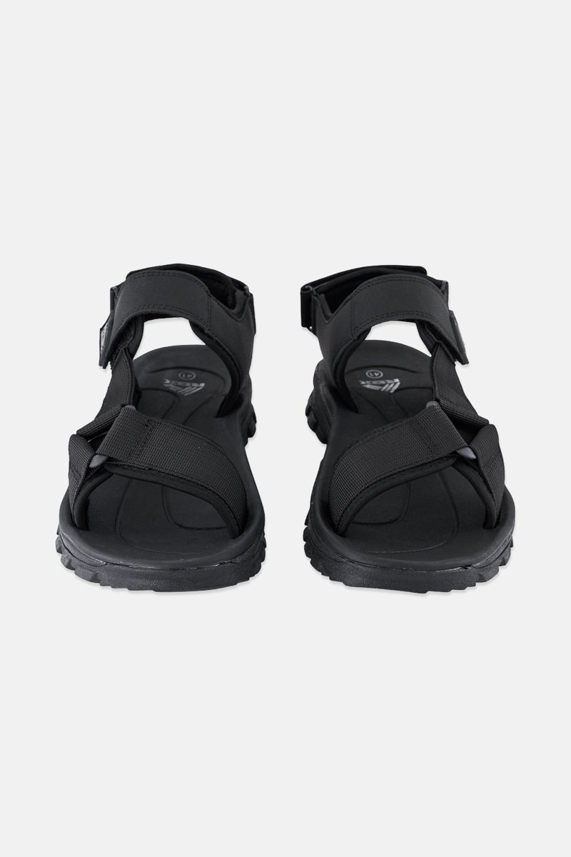 RBX Men Velcro Closure Outdoor Sandals, Black  - Image 4