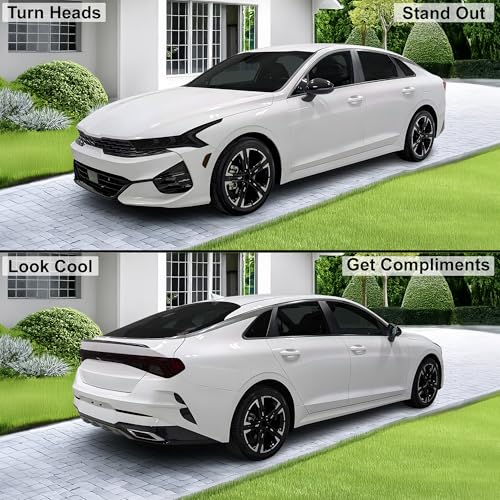 BOGAR TECH DESIGNS Full Headlight Taillight Reflector Sidemarker and Third Brake Light Tint Film Kit Compatible with Kia K5 2021-2024, Dark Smoke - Image 2