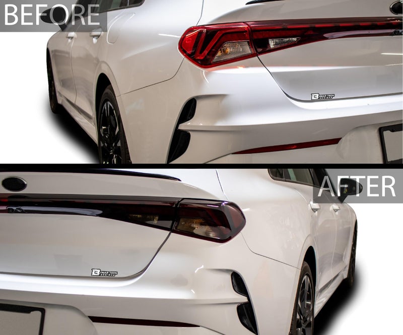 BOGAR TECH DESIGNS Full Headlight Taillight Reflector Sidemarker and Third Brake Light Tint Film Kit Compatible with Kia K5 2021-2024, Dark Smoke - Image 4