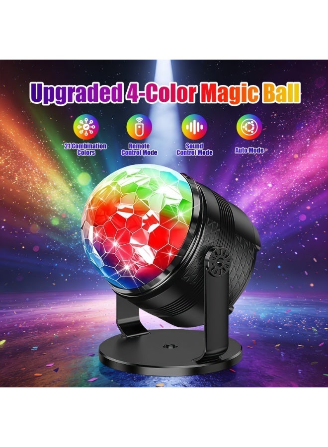 lanthour 2-in-1 Stage Light Combo with Sound Activated & Remote Control Party Lights, Suitable for Parties, Birthday Parties, Weddings and Halloween Decorations, USB Powered - Image 4