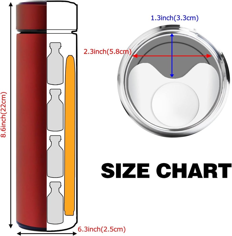 Bogush 60H Insulin Pens Cooler Travel Case Medication Cooler for Travel TSA Approved Medicine Cooler Medical Diabetic Travel Cooler Bag Epipen Carry Case Silver - Image 4