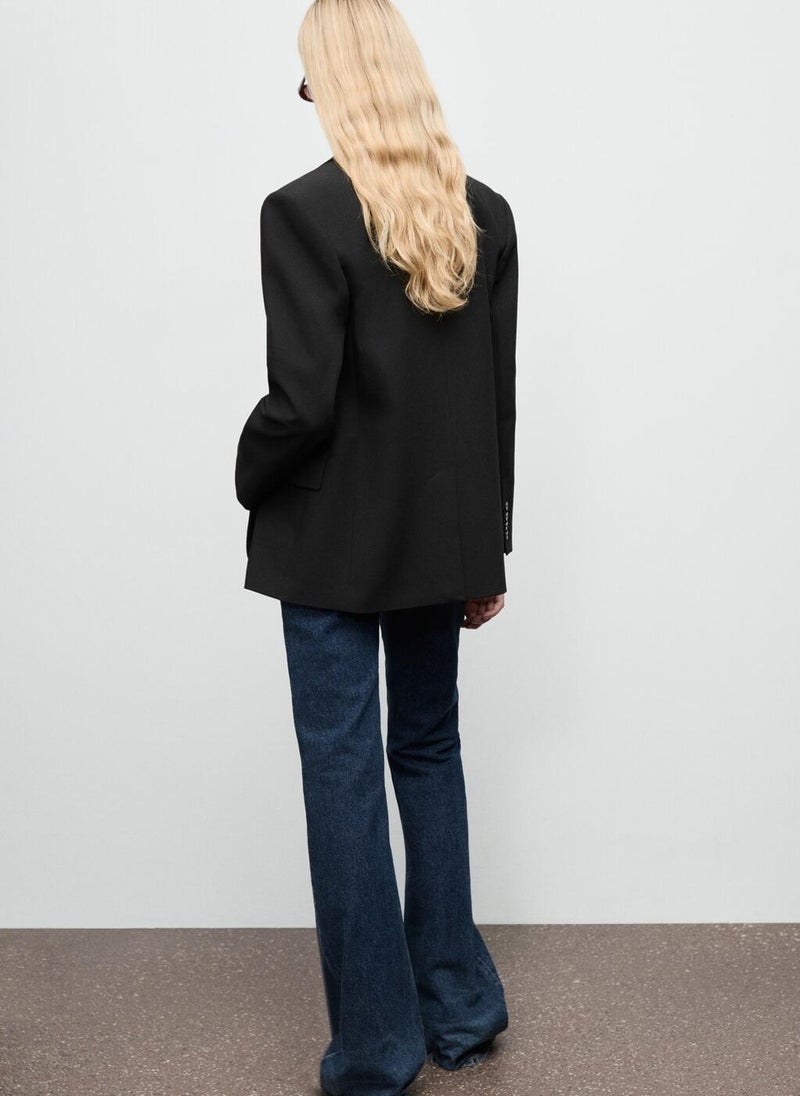 MANGO Straight jacket with flap pockets - Image 2