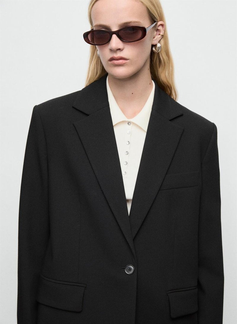 MANGO Straight jacket with flap pockets - Image 3