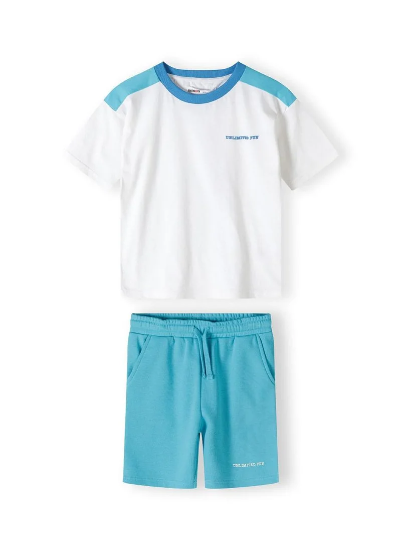 MINOTI Kids Boys  Short Sleeve T-Shirt And Shorts Set