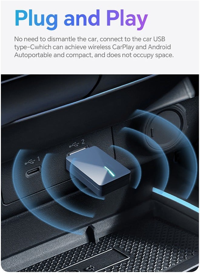 Generic - 2024 New For Wireless CarPlay Android Car Adapter Plug and Play Smart Mini Box WiFi Quick Connect Bluetooth - Image 1