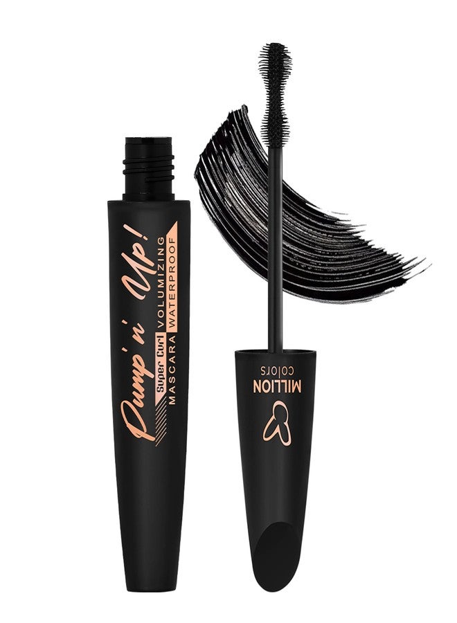 Million Colors Pump n Up Volumizing Mascara| Waterproof and Smudge Proof with Intense Jet Black - Image 1