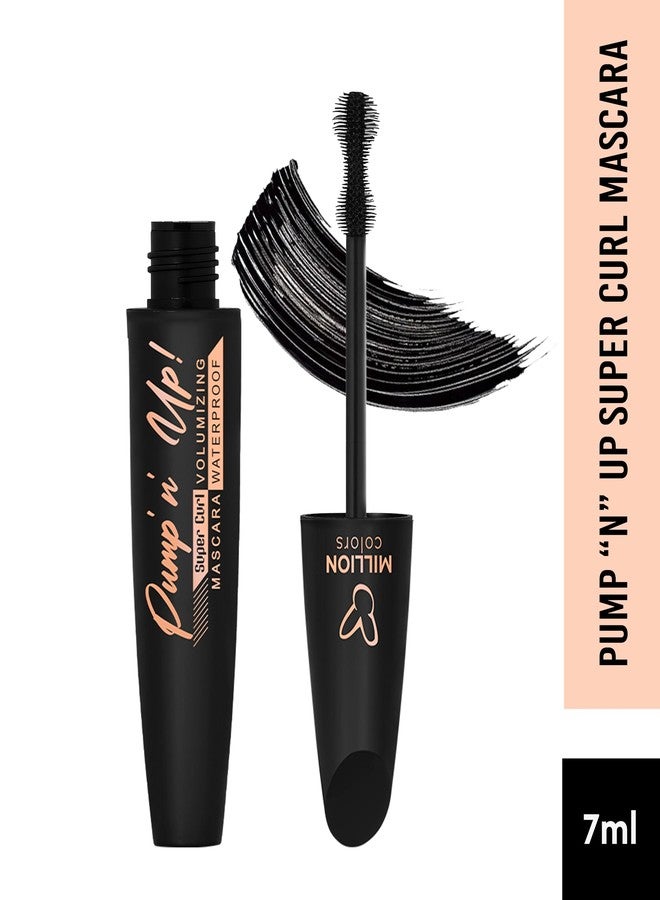Million Colors Pump n Up Volumizing Mascara| Waterproof and Smudge Proof with Intense Jet Black - Image 2