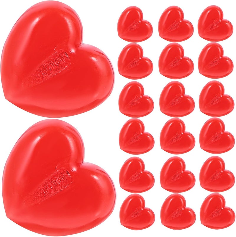 KICHOUSE Heart Shape Push Pins Thumbtacks 150pcs Red Compact Small Pushpins for Cork Boards Photo Walls Office and School Supplies - Image 1