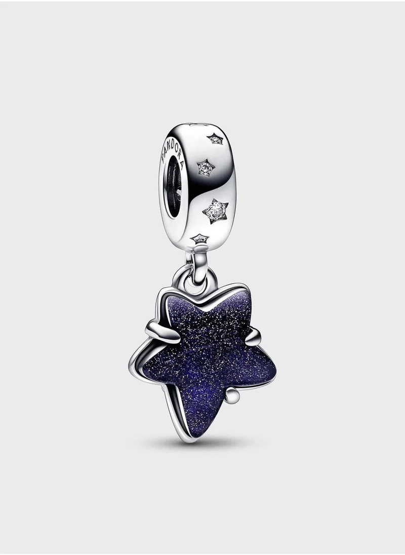 PANDORA Celestial Galaxy Star Murano Dangle Charm