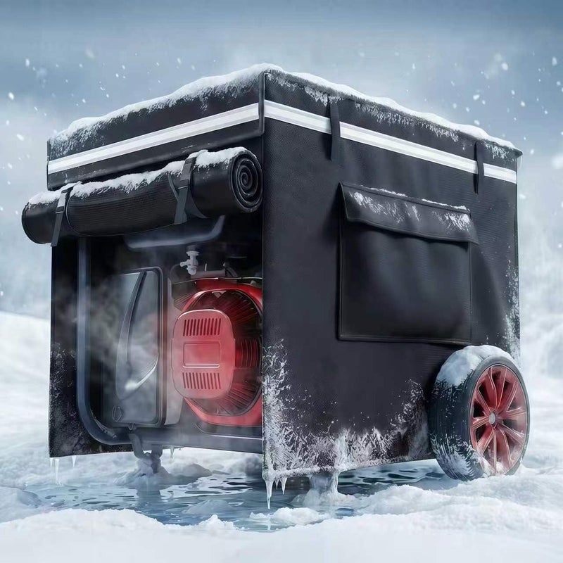 GEHENG Generator Covers While Running 28 L x 20 W x 20 Storm Snow Shield with EVA Window Ventilation Heavy Duty 900D Waterproof Fabric Fits 3000W5000W Generators Honda Champion Westinghouse - Image 2
