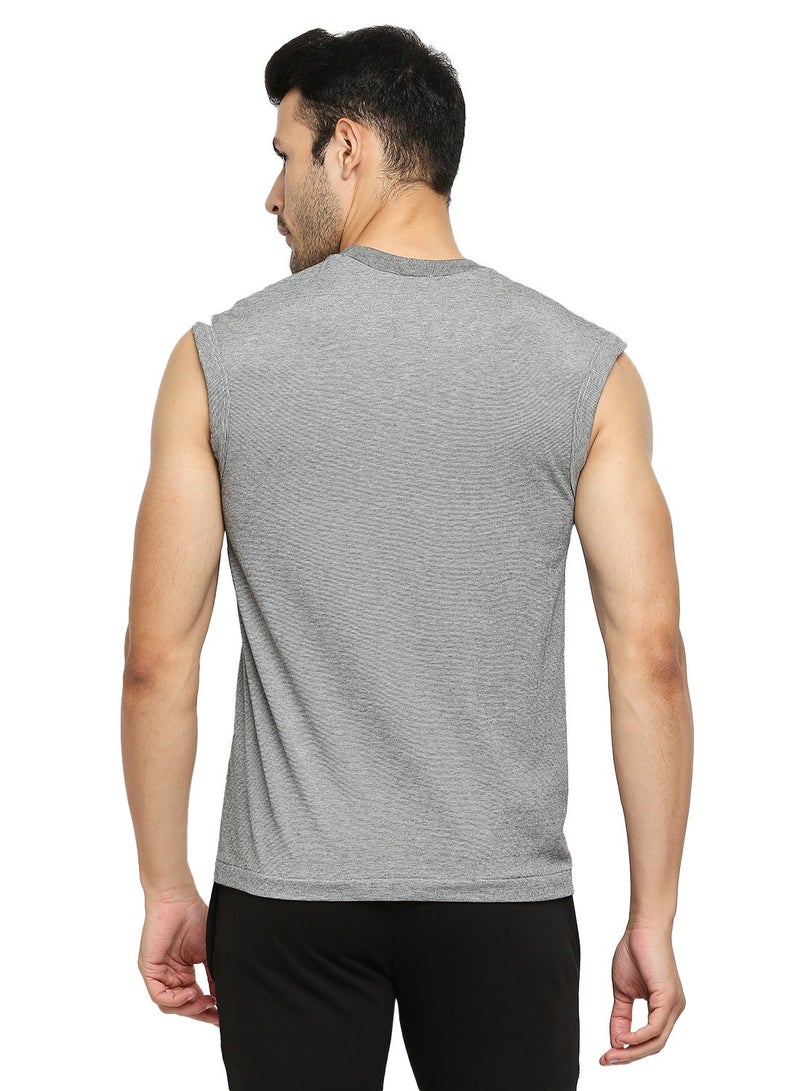 BYC Aerocool Sleeveless T-Shirt Grey - Image 3