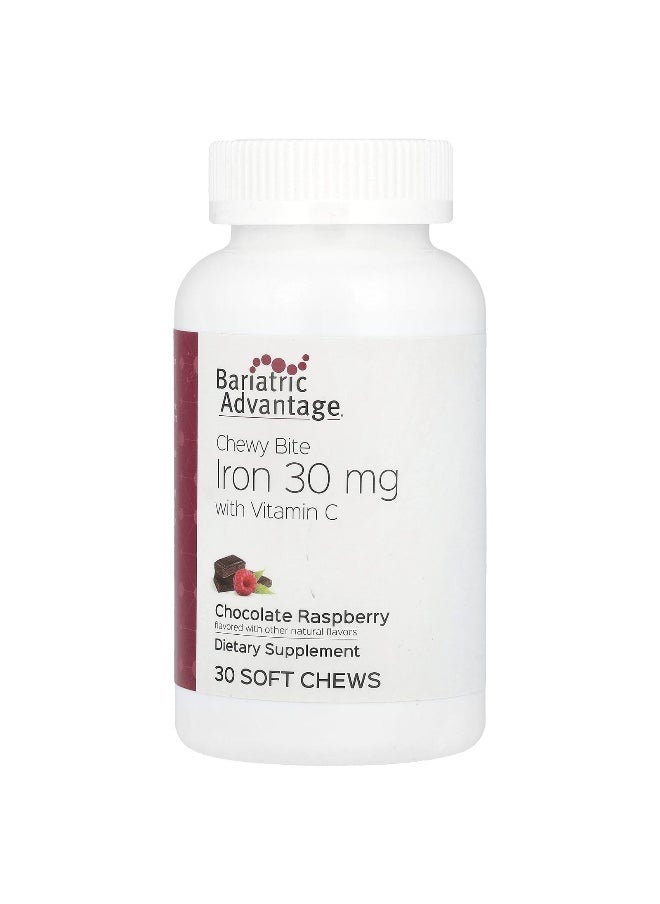 Bariatric Advantage - Bariatric Advantage, Chewy Bite Iron with Vitamin C, Chocolate Raspberry, 30 Soft Chews - Image 1