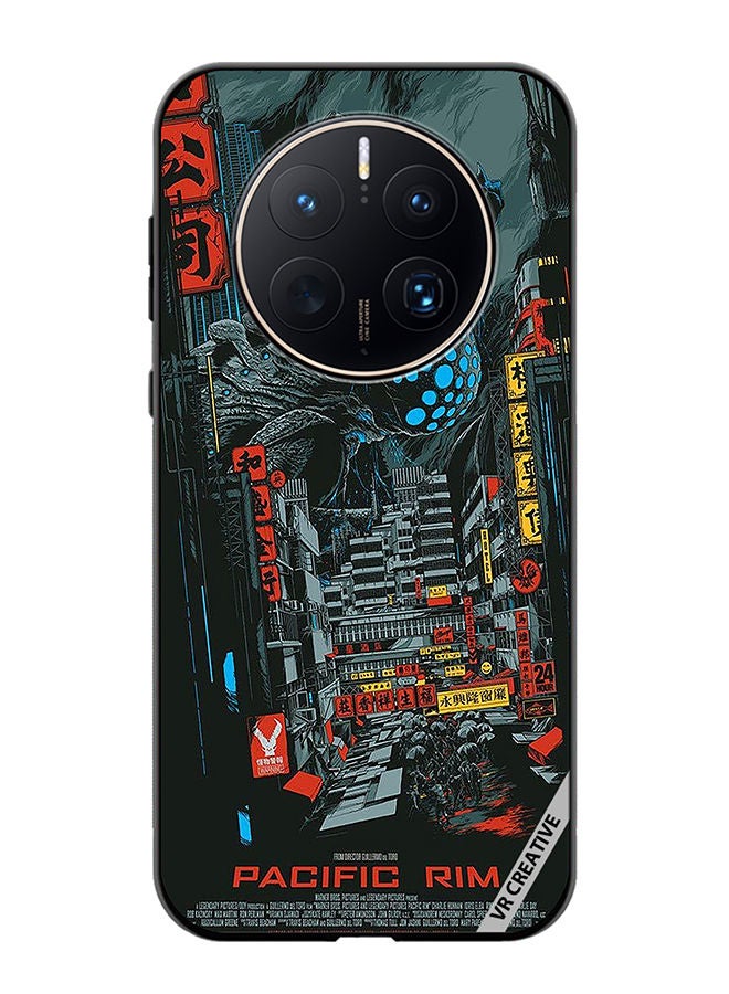 Protective Case Cover For Huawei Mate 50 Pro Pacific Rim Design Multicolour