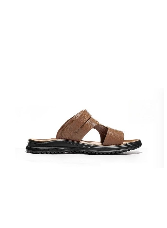 Warrior New Fashionable Leather Men's Business Slippers - Image 5