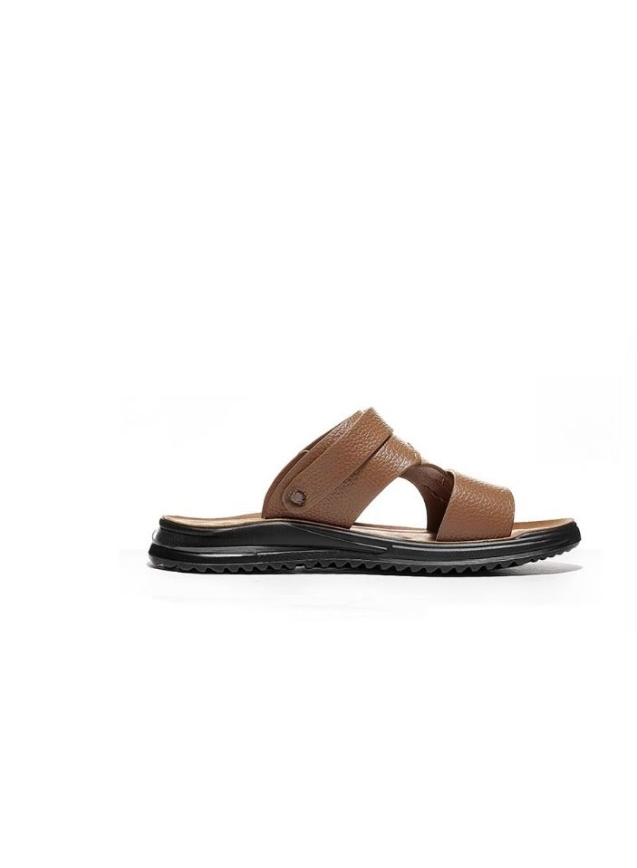 Warrior New Fashionable Leather Men's Business Slippers - Image 4