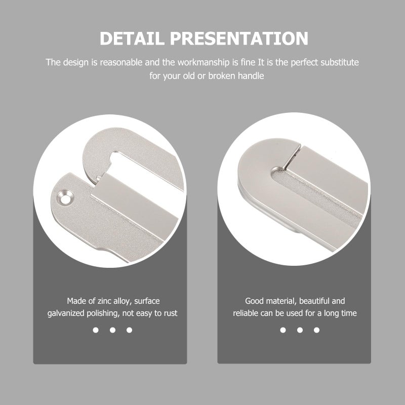 Ultra Thin Invisible Zinc Alloy Cabinet Handle Brushed Nickel Hidden Drawer Pull - Image 5