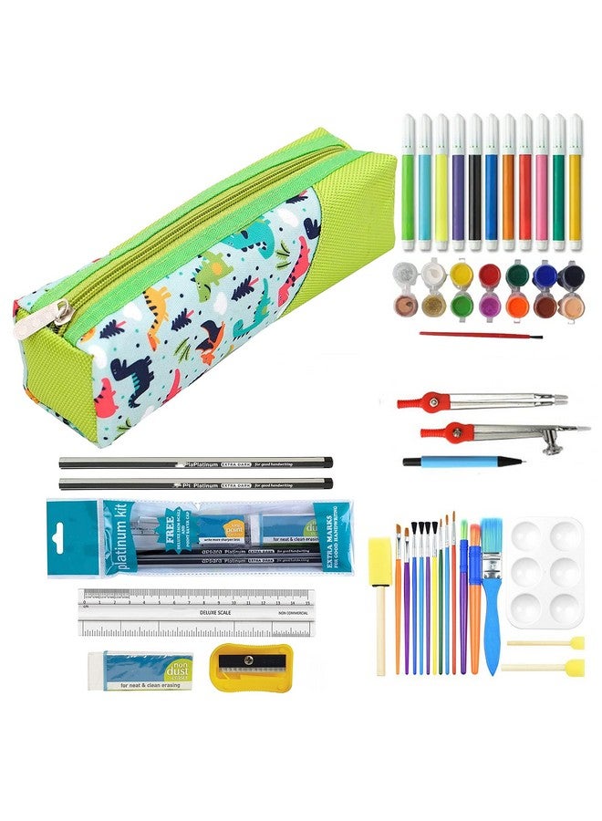 TULMAN Polyester Multipurpose Pencil Pouch Kids B'Day Party Return Gifts to Carry Pencil Pens in Stationery Pouch with Zip Lock Accessories for Boys/Girls/Children (Pack of 3),Multicolor - Image 5