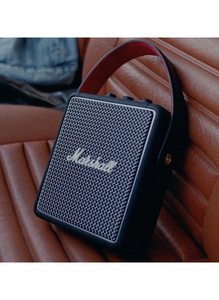 Marshall Marshall Stockwell II Portable Bluetooth Speaker, Black and Brass  - Image 4