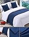 Mengersi Mengersi Solid Bed Runner Scarf Protector Slipcover Bed Decorative Scarf for Bedroom Hotel Wedding Room(King, Navy)  - Image 2