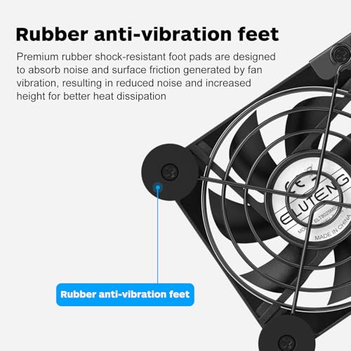 ELUTENG Dual Cooling Fan Whisper Quiet 80mm USB Fan 3 Adjustable High Speed USB Port Heatsink Fans Compatible for PS4, PS5, Router, Laptop, PC, Xbox Cooling Electronics - Image 5