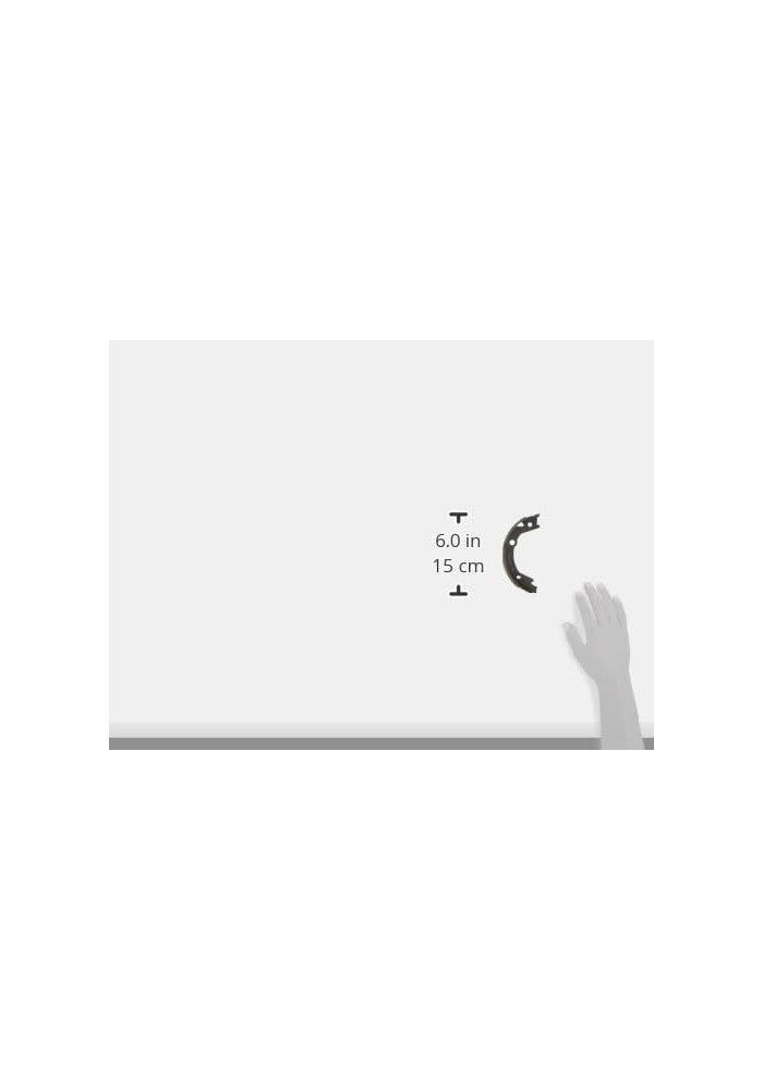 Bosch BS845 Blue Drum Parking Brake Shoe Set for Hyundai and Kia - Rear - Image 2