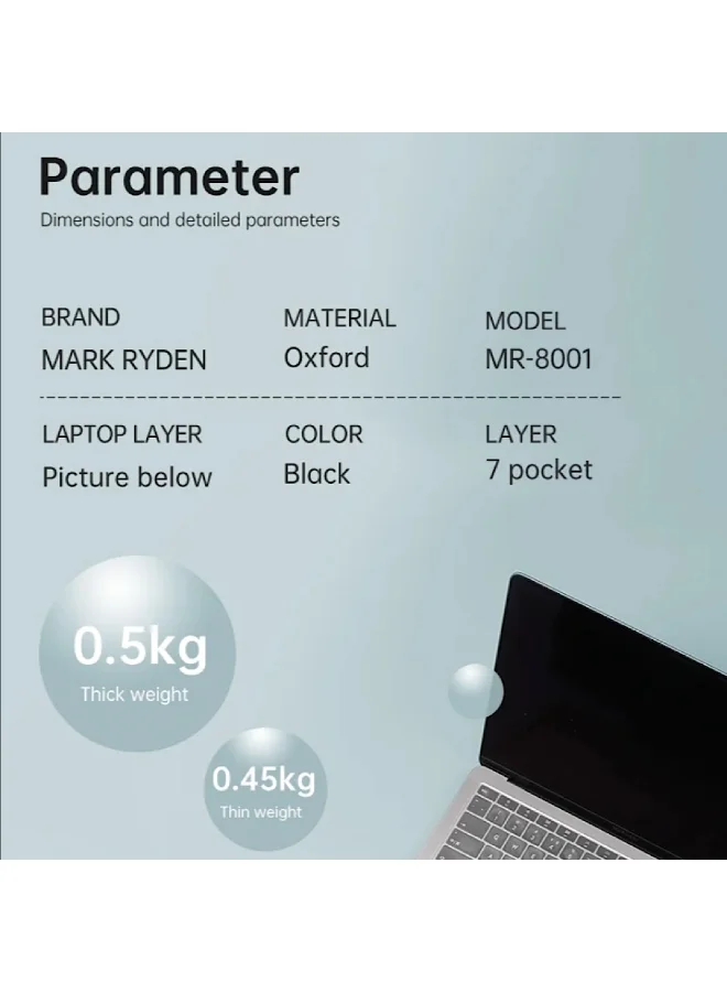 MARK RYDEN  MARK RYDEN 8001X 14 Inch LAPTOP LARGE CAPACITY PROTECTIVE BRIEFCASE  | Best Price UAE