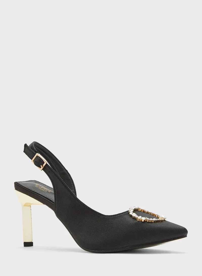 Ella Limited Edition Pointed-Toe Pumps With Crystal Buckle